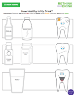 how healthy is my drink coloring page